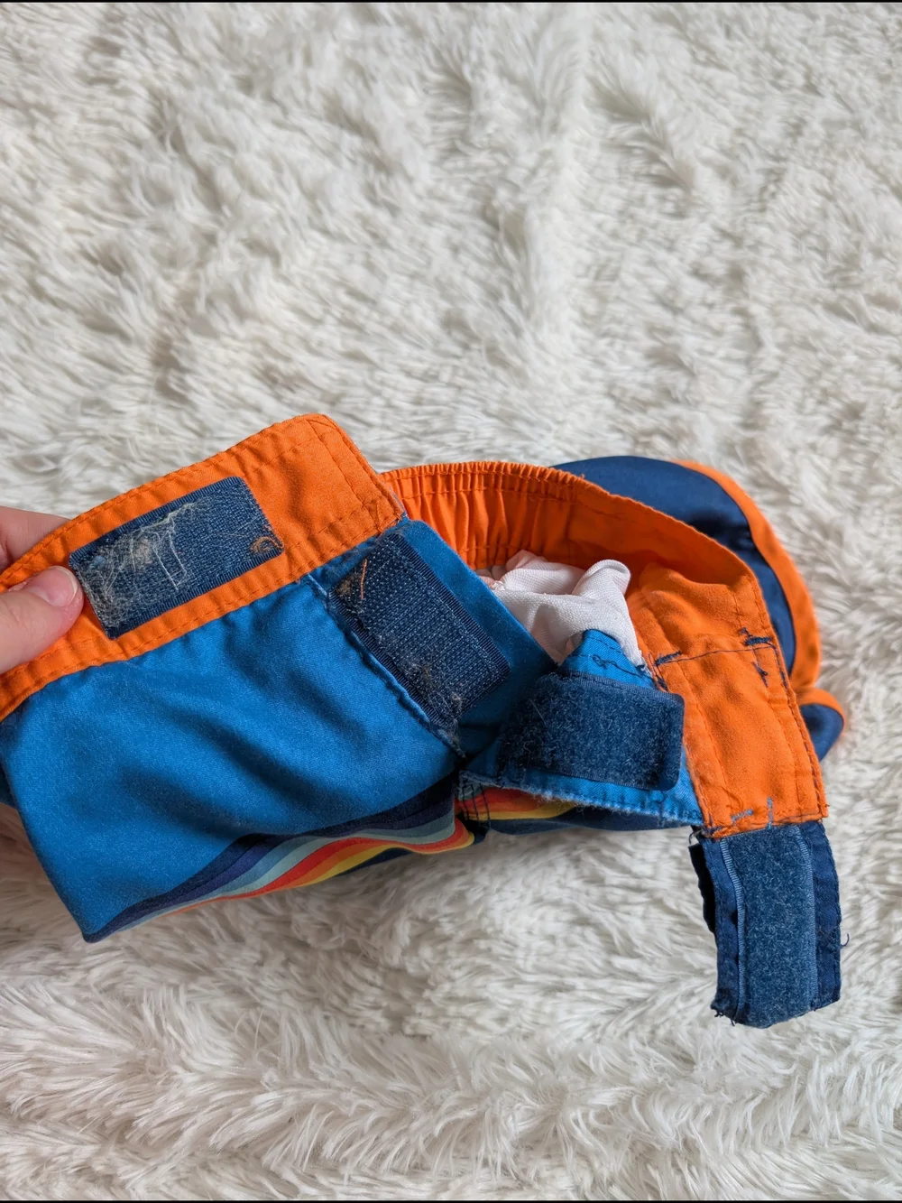 Disney Star Wars Darth Vader Bright Orange And Blue Toddler Swim Set Size 2T